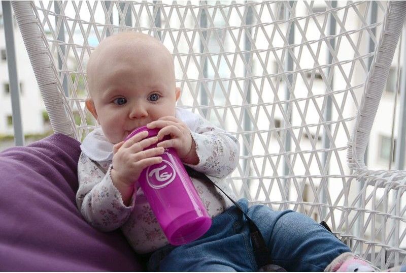 Twistshake antikoliková láhev 330ml- 6 barev PURPLE - obrázek 1