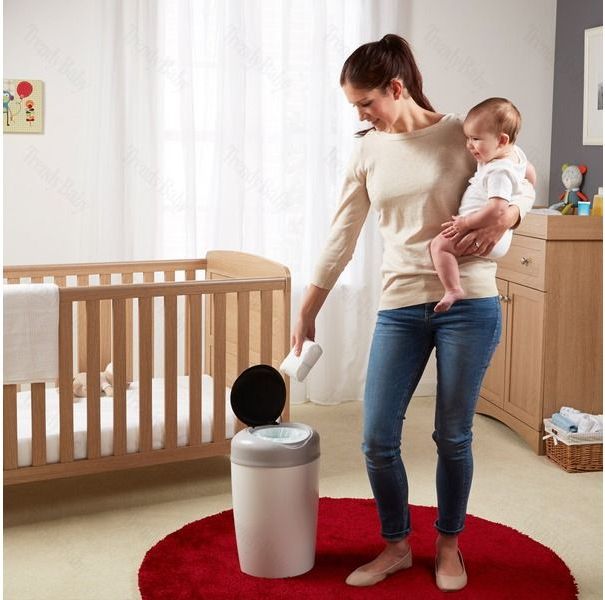 Tommee Tippee Koš na pleny Sangenic Simplee šedý - obrázek 4