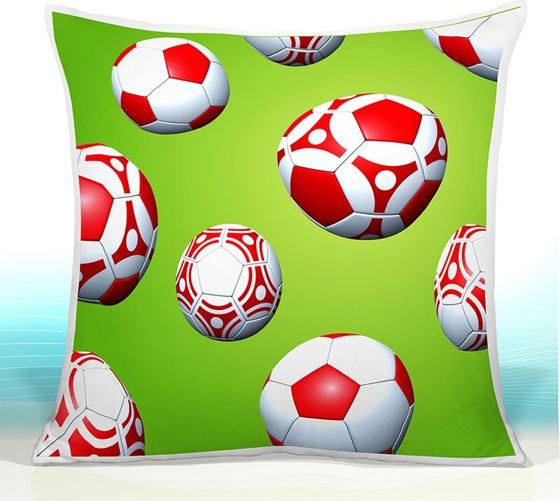 OURBABY Polštář 40 x 40 cm Fotbalové míče 42 - obrázek 1