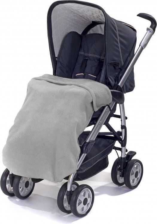 Diago Deka ke kočárku fleece- šedá - obrázek 2