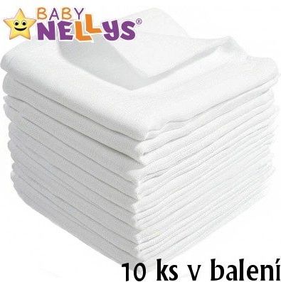 Baby Nellys Kvalitní bavlněné pleny  - TETRA LUX 80x80cm, 10ks v bal. - obrázek 1