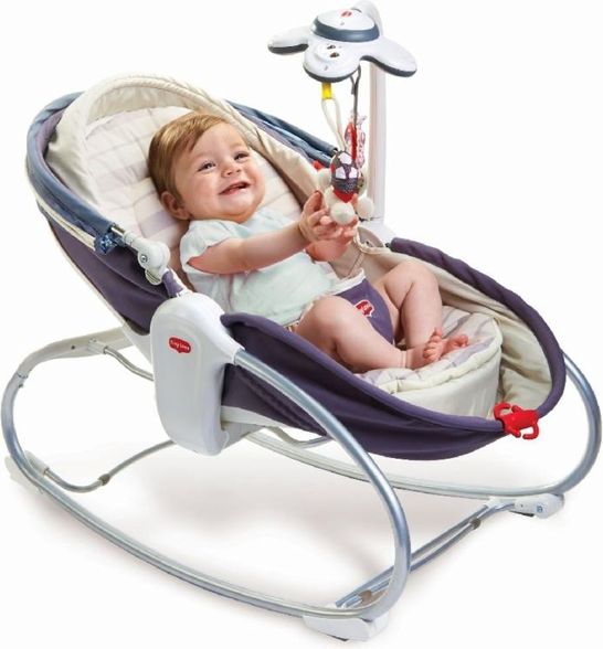 Tiny Love Lehátko 3v1 Cozy Rocker Napper šedé - obrázek 2
