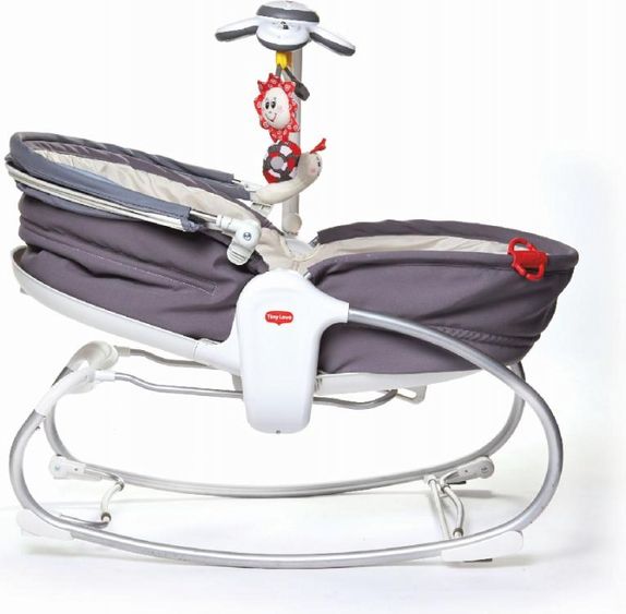 Tiny Love Lehátko 3v1 Cozy Rocker Napper šedé - obrázek 4