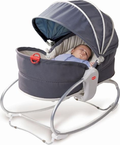 Tiny Love Lehátko 3v1 Cozy Rocker Napper šedé - obrázek 7