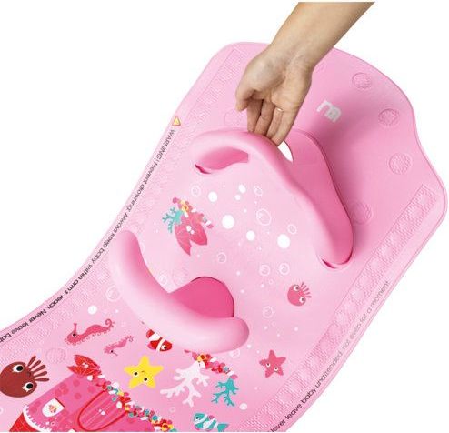 Mothercare - Protiskluzná podložka s ohrádkou růžová - obrázek 5