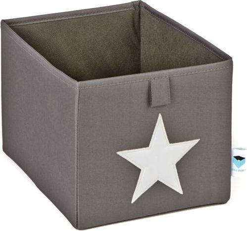 STORE IT Úložný box malý  šedá s bílou hvězdou - obrázek 1