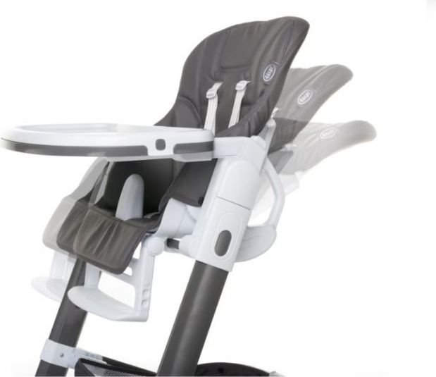 4Baby Jídelní židlička ICON barva GREY - obrázek 2