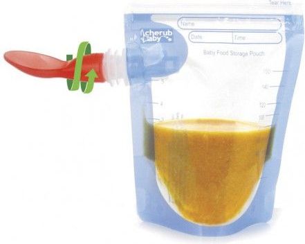 Cherub Baby Obaly na dětské přesnídávky 10 ks + lžička zdarma - obrázek 5