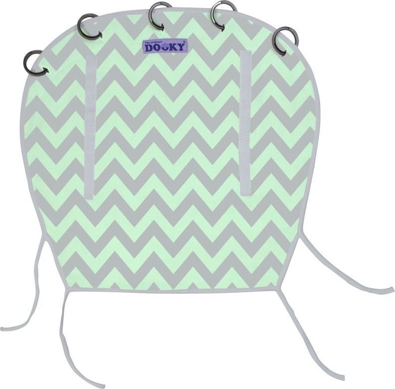 Dooky clona Reversible Mint/Grey Chevron - obrázek 1