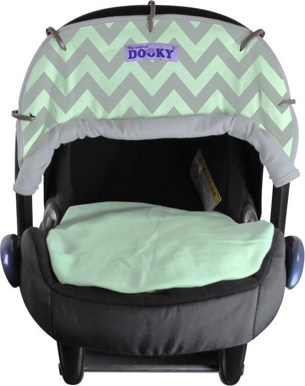 Dooky clona Reversible Mint/Grey Chevron - obrázek 7