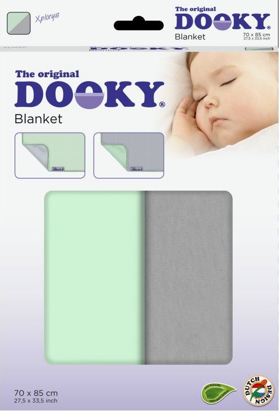 Dooky deka Blanket Mint/Grey - obrázek 3