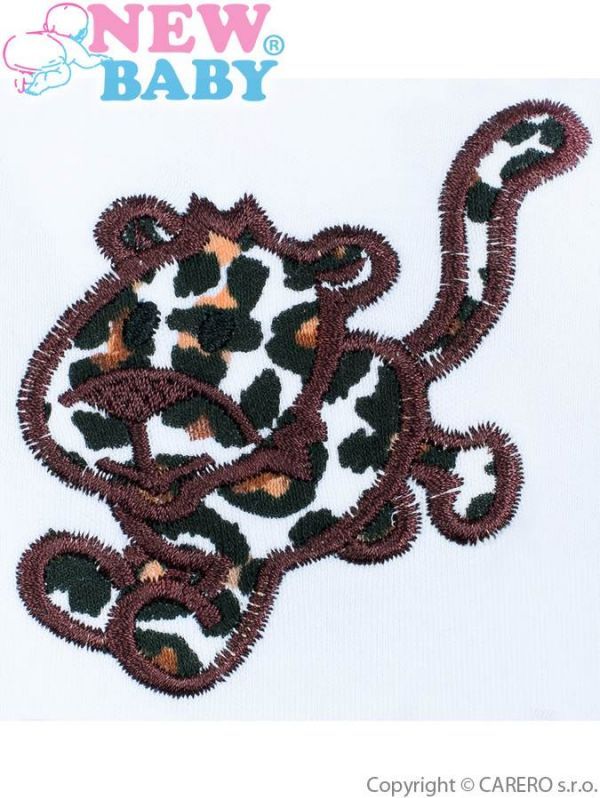 Kojenecké dupačky celorozepínací New Baby Leopardík hnědé - obrázek 2