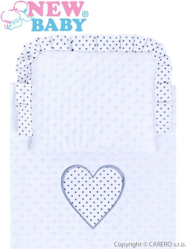 Peřinky do kočárku z Minky New Baby bílá - obrázek 2
