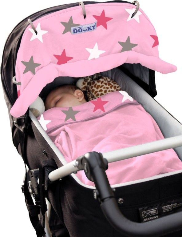 Dooky deka Blanket Baby Pink / Pink Stars - obrázek 5