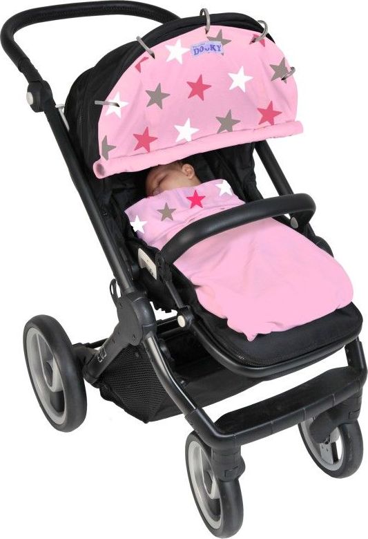 Dooky deka Blanket Baby Pink / Pink Stars - obrázek 6