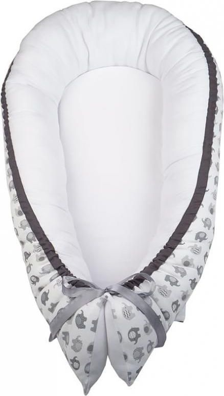 Hnízdo pro miminko LittleUp - více vzorů Baby Elephant Grey - obrázek 2