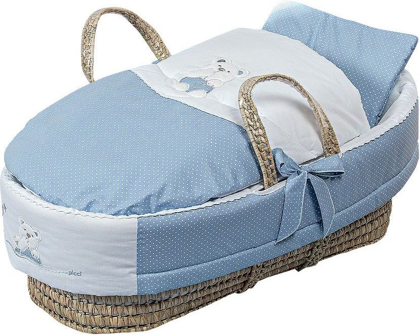 Picci Koš pro miminko MAMI s matrací, modrá - obrázek 1