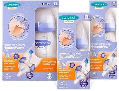 Lansinoh kojenecká láhev 160ml s NaturalWave TM savičkou (S) - obrázek 3