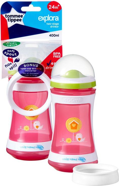 Tommee Tippee Discovera láhev 2 v 1 - růžová - obrázek 2