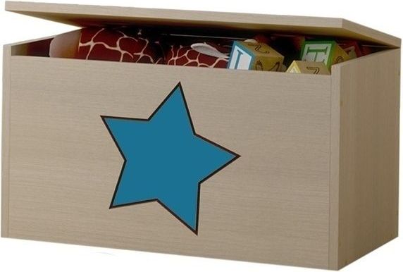 Box na hračky, truhla s modrou hvězdičkou ke kolekci Žirafka - obrázek 1