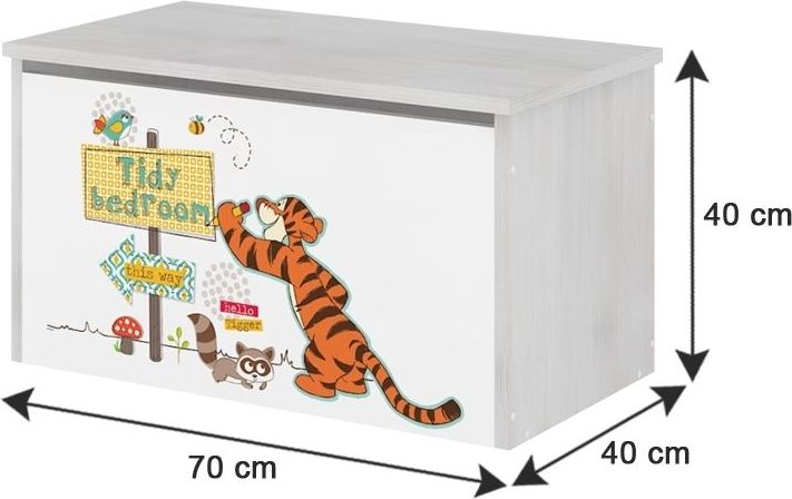Box na hračky, truhla Disney - Medvídek PÚ a tygřík - obrázek 2