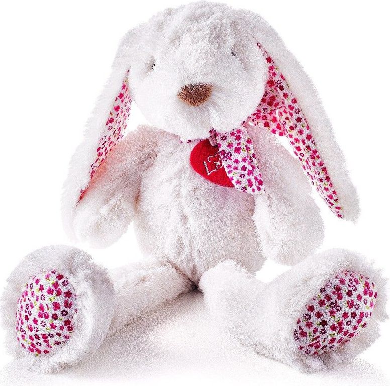 Zajíc ELLA bílý velký 38 cm LUMPIN - obrázek 1