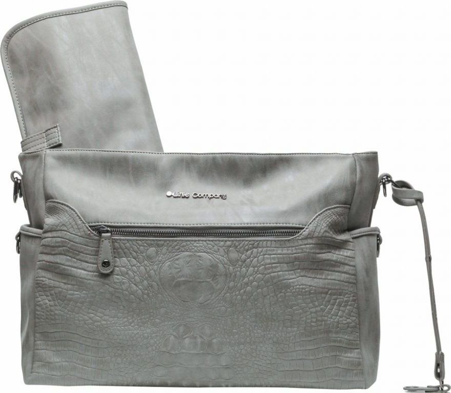 Little Company  Přebalovací taška Copenhagen Croco grey krokodýlí vzor - obrázek 3
