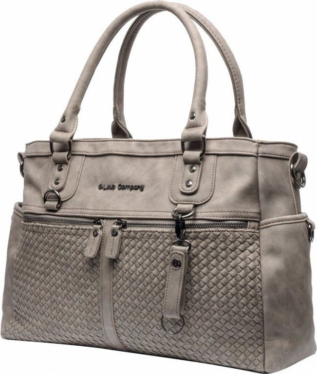 Little Company  Přebalovací taška Monaco Braided taupe proplétaná šedohnědá - obrázek 1