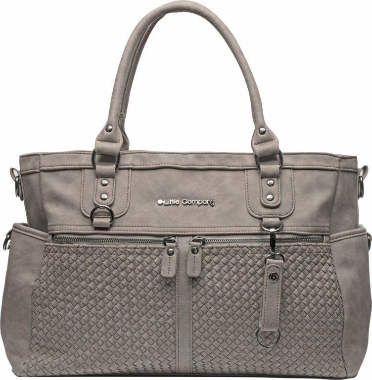 Little Company  Přebalovací taška Monaco Braided taupe proplétaná šedohnědá - obrázek 2