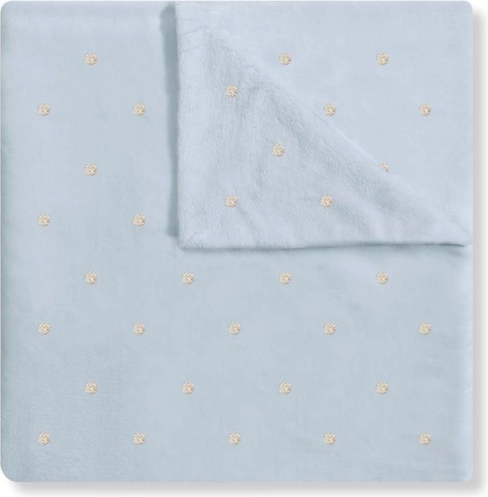 Interbaby DEKA ZLATÉ PUNTÍKY 80X110 - MODRÁ - obrázek 1