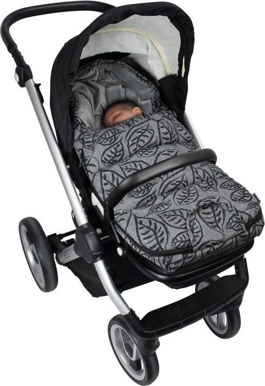 Dooky footmuff vel. S GREY LEAVES DeLuxe - obrázek 7