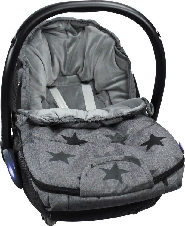 Dooky footmuff vel. S GREY STARS DeLuxe - obrázek 4