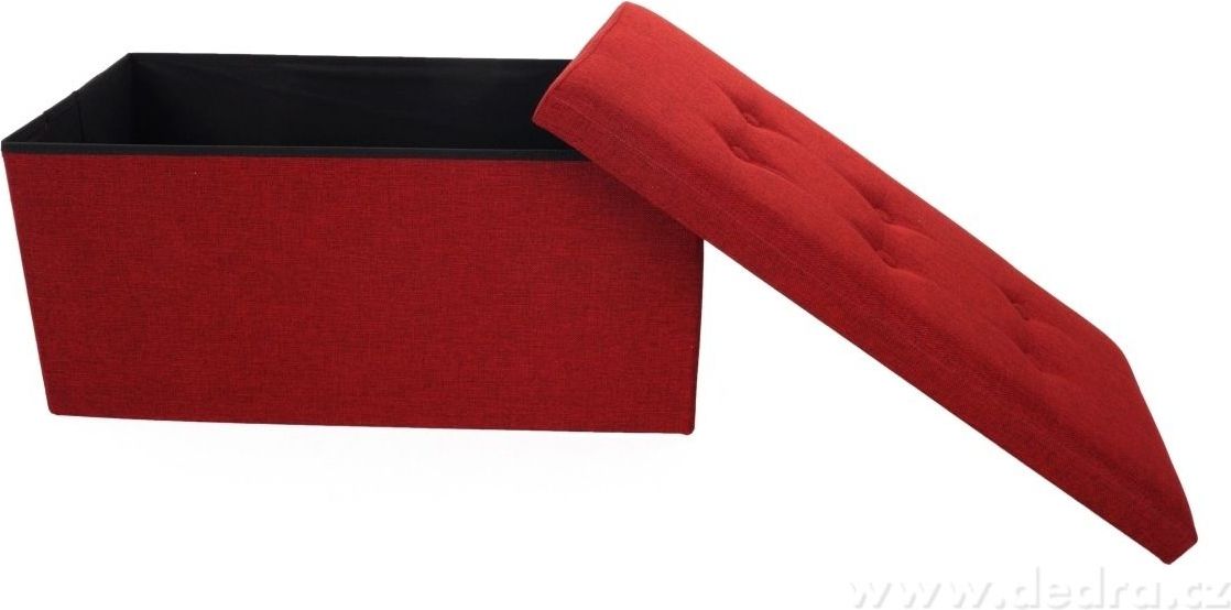 Dedra Sedací box skládací s úložným prostorem vel.XL - více barev vínová melange - obrázek 3