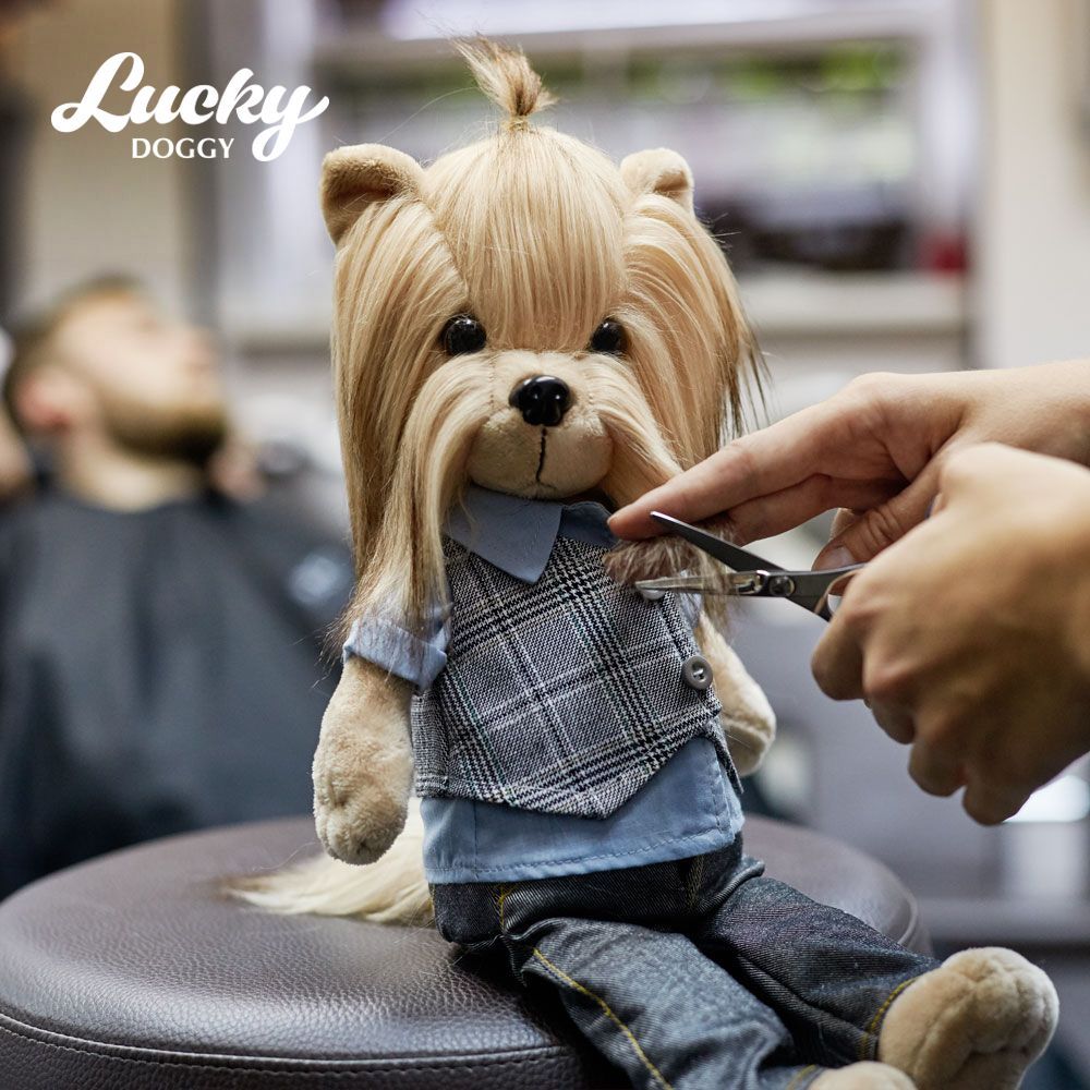 Orange TOYS Pejsek Lucky ANDY:Hipster (25 cm sedící/44 stojící) - obrázek 2