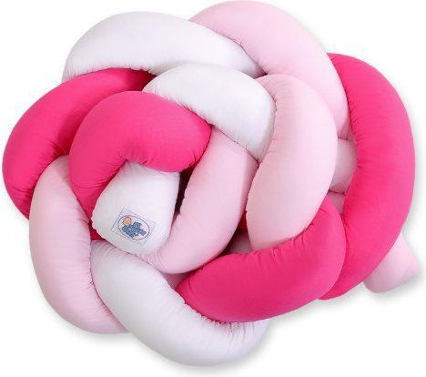 My Sweet Baby Mantinel pletený do copu MAGIC LOOP bílá + růžová + tmavě růžová - obrázek 4