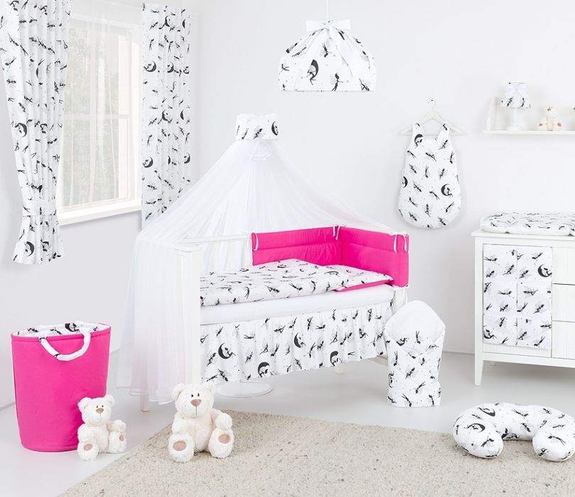 Baby Nellys  Box na hračky - oboustranný,malina / vílý černé - obrázek 2