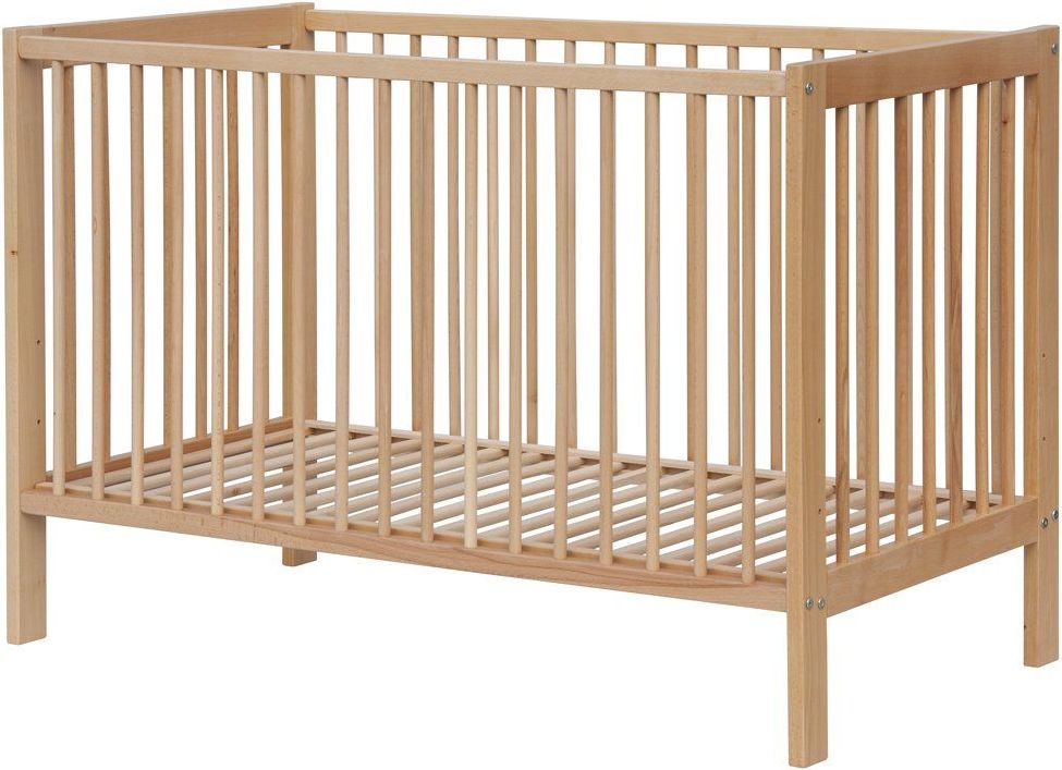 Dětská postýlka Scarlett DOMINIK s vyndavacími příčkami buk - přírodní 120 x 60 cm - obrázek 2