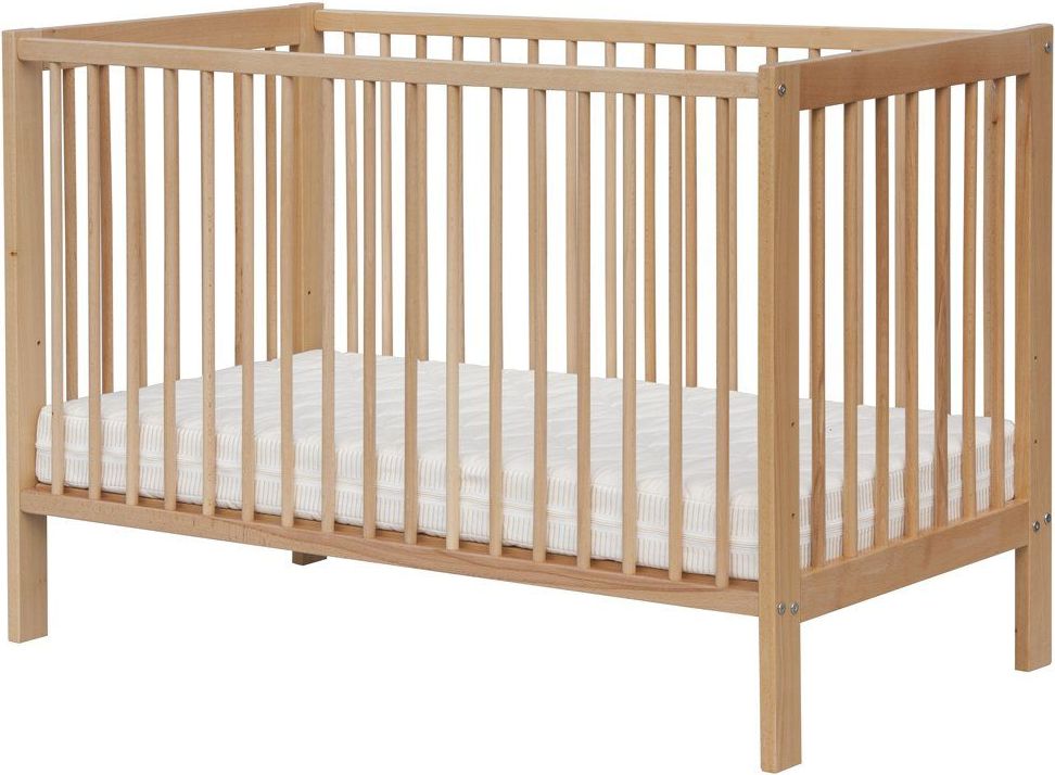 Dětská postýlka Scarlett DOMINIK s vyndavacími příčkami buk - přírodní 120 x 60 cm - obrázek 3