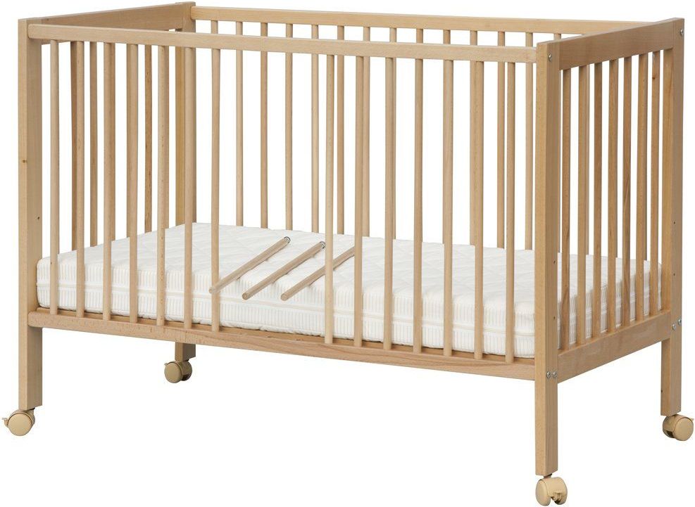 Dětská postýlka Scarlett DOMINIK s vyndavacími příčkami buk - přírodní 120 x 60 cm - obrázek 4
