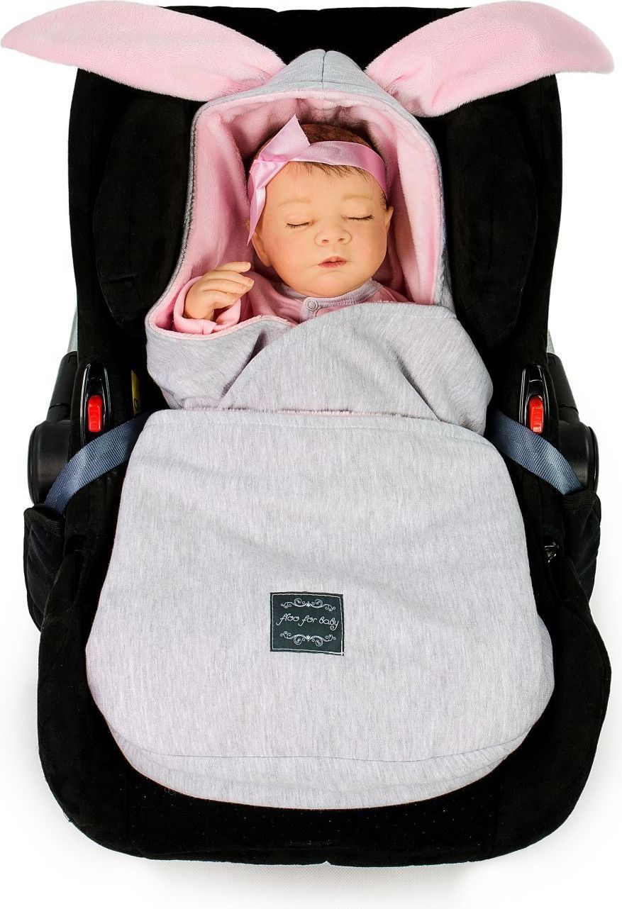 Floo for baby zavinovačka 2v1 s oušky zelená - obrázek 2