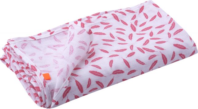 Kikadu Zavinovací plena swaddler růžová peříčk - obrázek 2