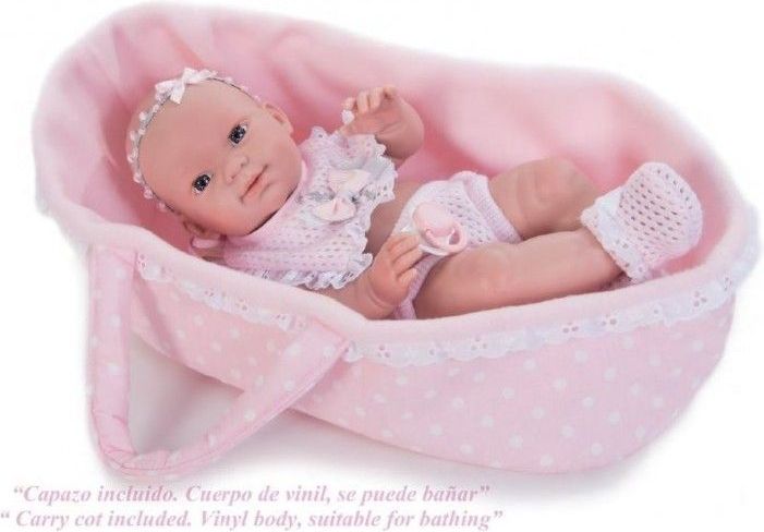 Nines Luxusní španělská panenka s košíkem - obrázek 1