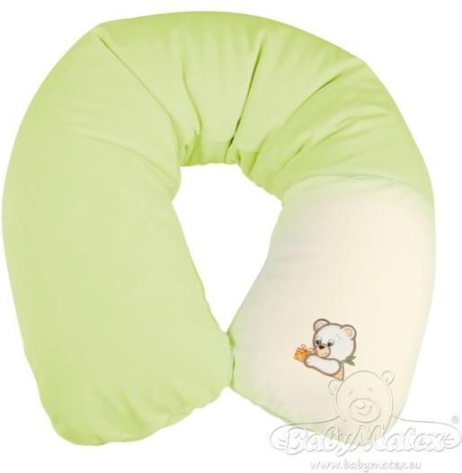 Baby Matex RELAX Medvídek plyš kojící polštář 170 cm - zelený - obrázek 1