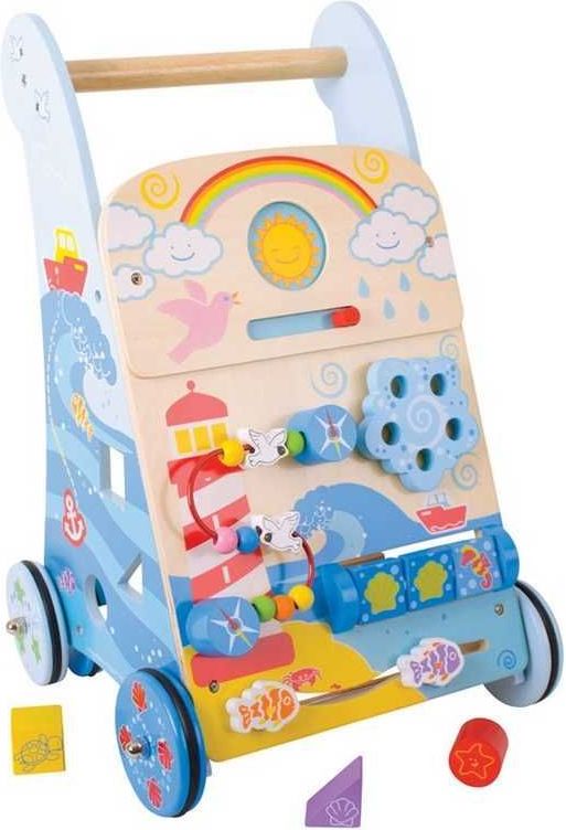 Bigjigs Toys dřevěné aktivní chodítko moře - obrázek 3
