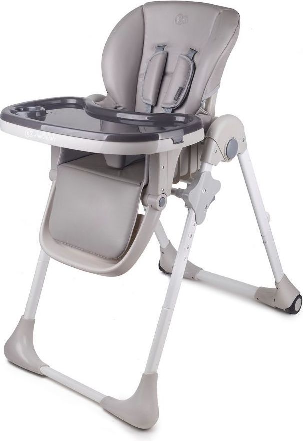 Jídelní židlička Kinderkraft Yummy grey - obrázek 1