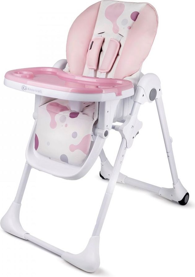 Jídelní židlička Kinderkraft Yummy pink - obrázek 1