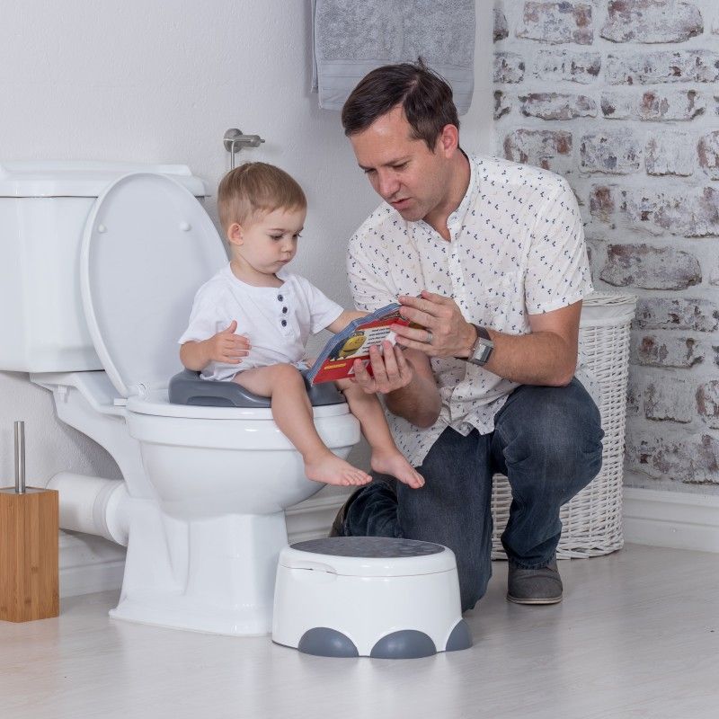 Bumbo nočník 3v1 STEP´n POTTY Dark Grey - obrázek 5