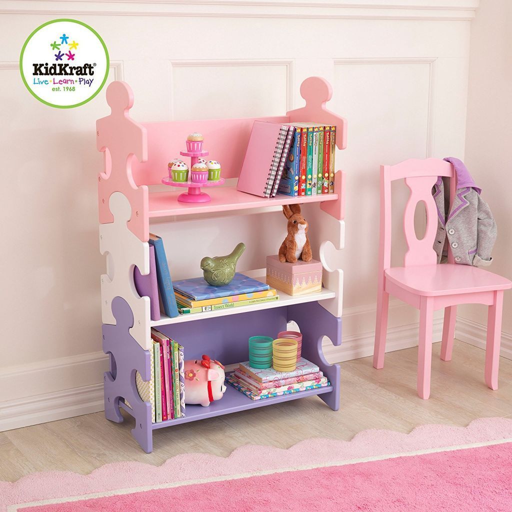 KidKraft pastelová polička Puzzle - obrázek 1