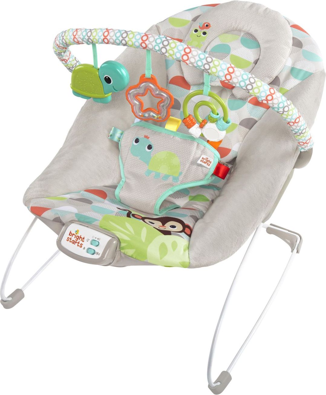 Bright Starts Lehátko vibrující s melodií Happy Safari 0m+, do 9 kg, 2018 - obrázek 1