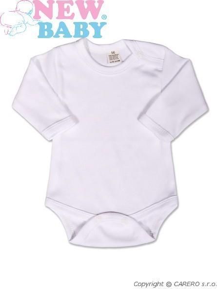 Body dlouhý rukáv New Baby - bílé - 68 (4-6m) - obrázek 1